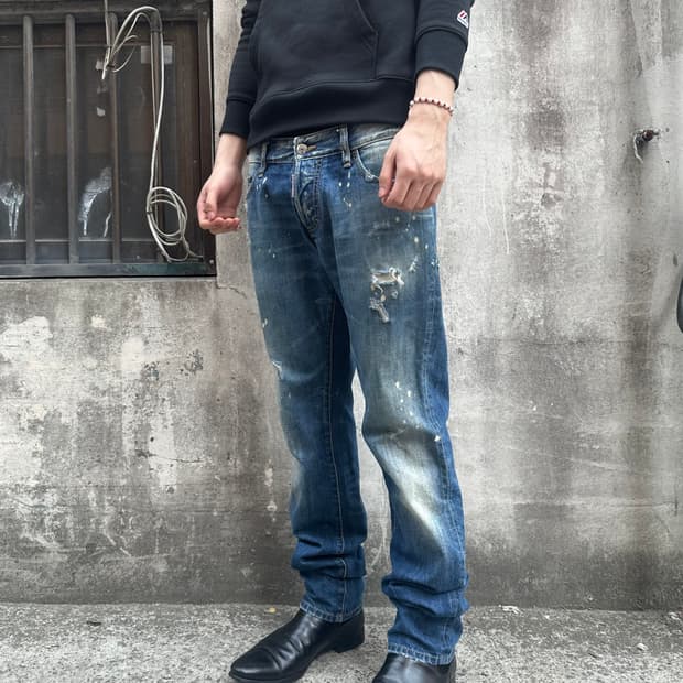 디스퀘어드2 디스트로이드 워싱 데님 팬츠