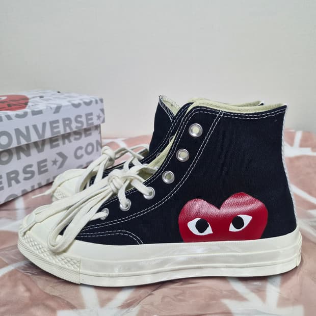 [245] 플레이 꼼데 컨버스 콜라보 청크 70 CDG 하이 꼼데가르송