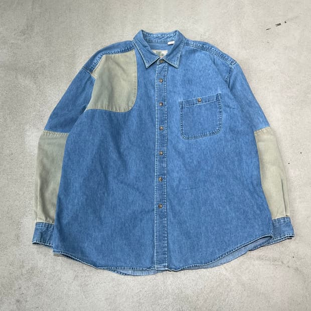 레드헤드 워크 데님셔츠 s10462
