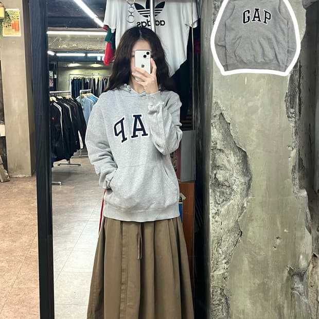 갭 후드티 그레이 L #csz2584