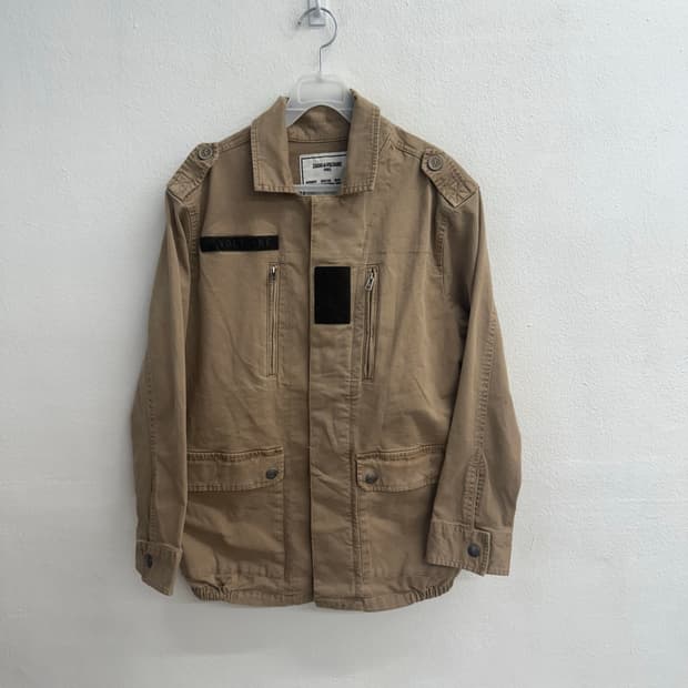 Zadig & Voltaire 쟈딕앤볼테르키즈 베이지 밀리터리 자켓 XL