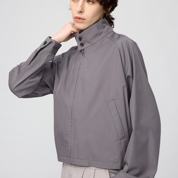 유니클로U 쇼트 블루종 - XL