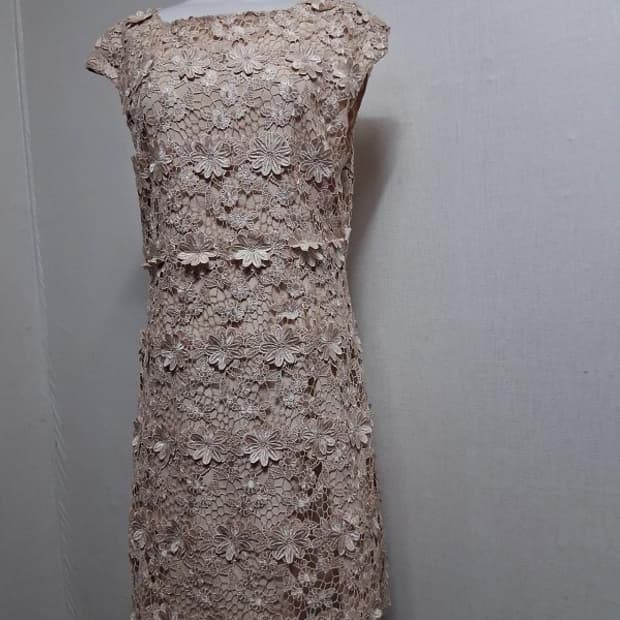 BRAZITY 입체 플라워 실크 모티브레이스 원피스 66