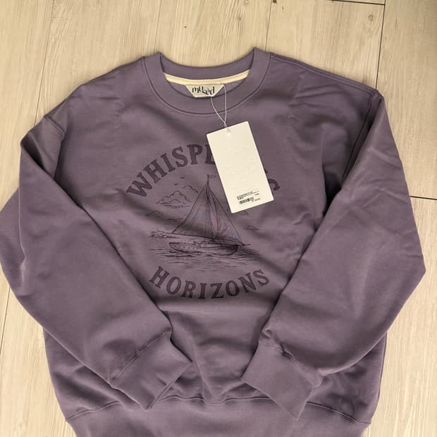 뮤제드 mused 퍼플 맨투맨 FREE 새상품