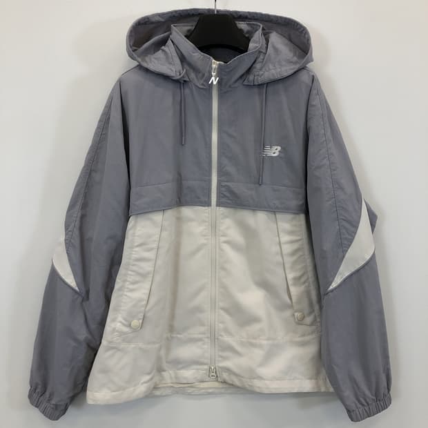 뉴발란스 컬러블록 우븐자켓 퍼플 110