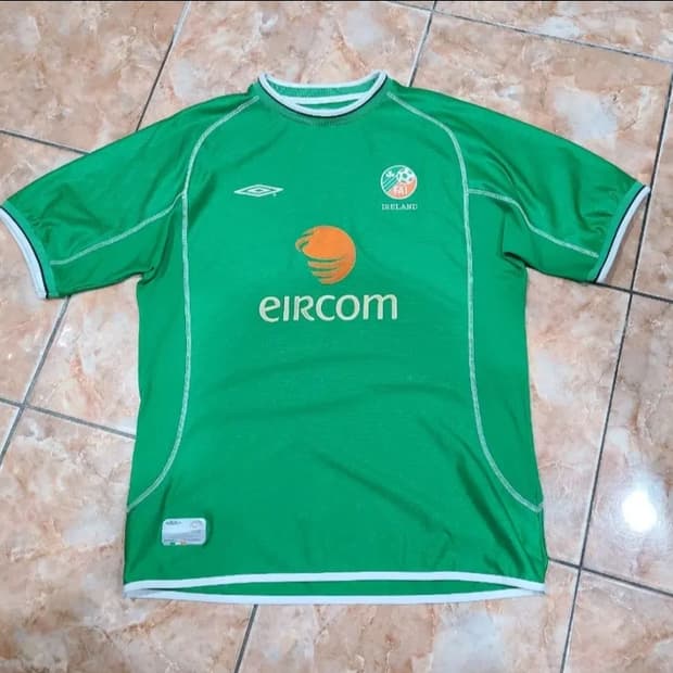 엄브로 02 03 아일랜드 축구 국대 올드레플 축구져지