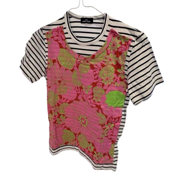 Comme des Garcons tricot 배색 스트라이프 티