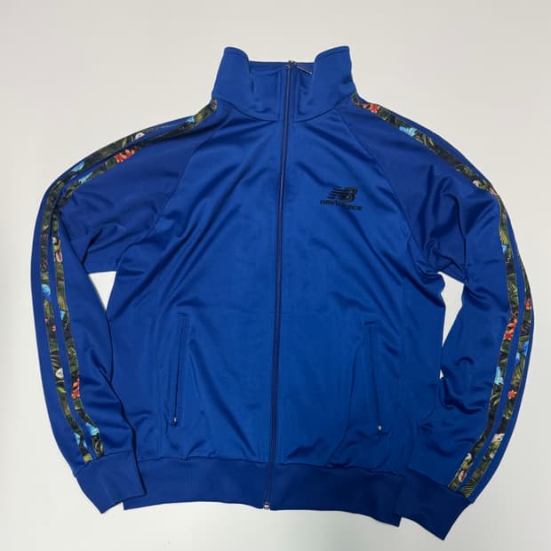 뉴발란스 플라워 트랙탑 져지 L 블루