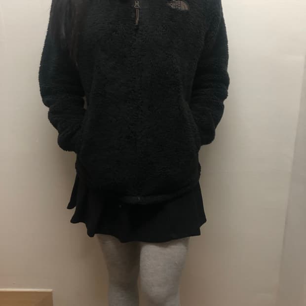 빈티지 노스페이스 블랙 플리스