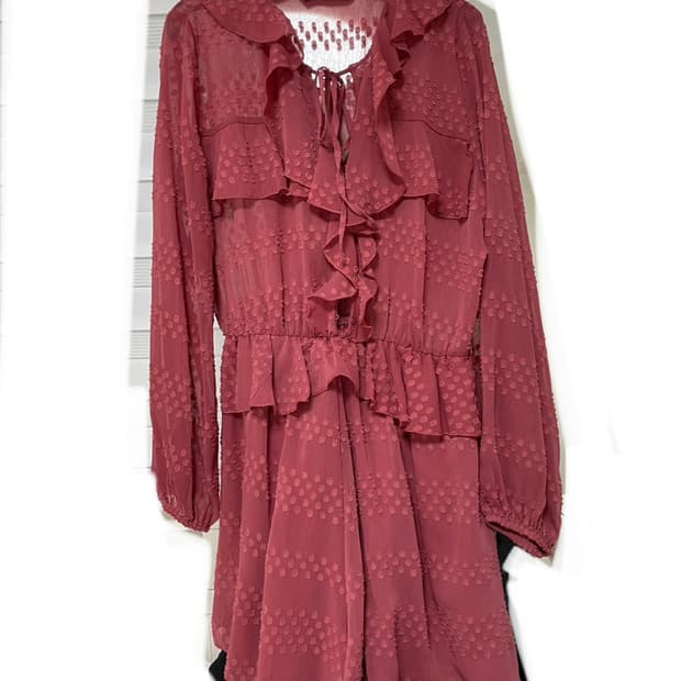 자라 프릴 점프슈트