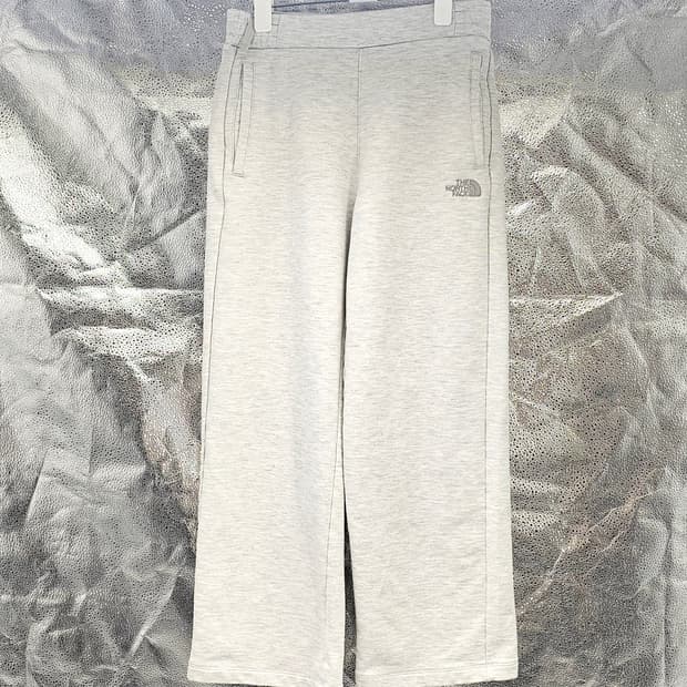 노스페이스 트레이닝 와이드 라이트그레이 면 바지