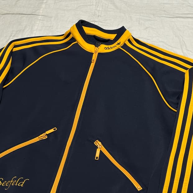 100 00‘s 아디다스 시펠드 옐로우 파이핑 트랙탑