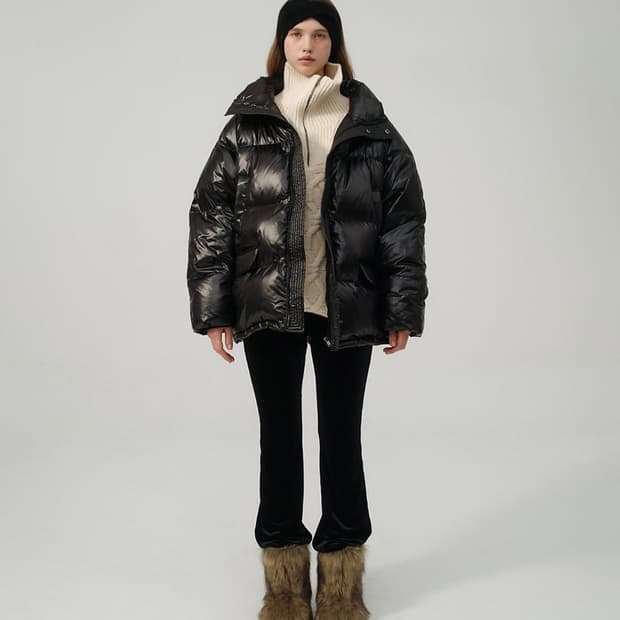 더바넷 글로시 구스 패딩