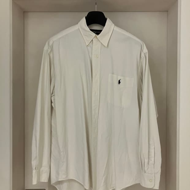 폴로랄프로렌 빅셔츠 화이트