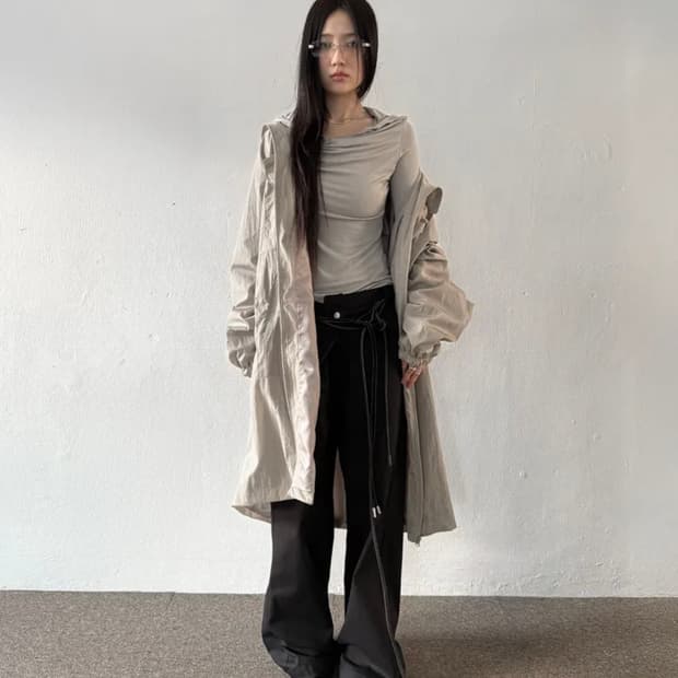 TIE FIELD COAT (UNISEX) BEIGE