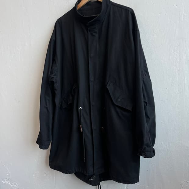 아웃스탠딩 m65 피쉬테일 파카 블랙 L