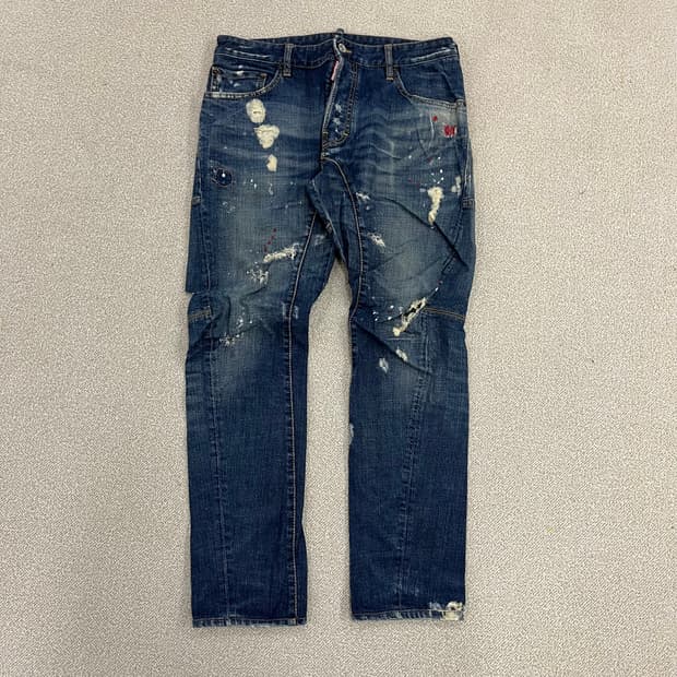 52 디스퀘어드2 페인팅 워싱 데님 0130M2