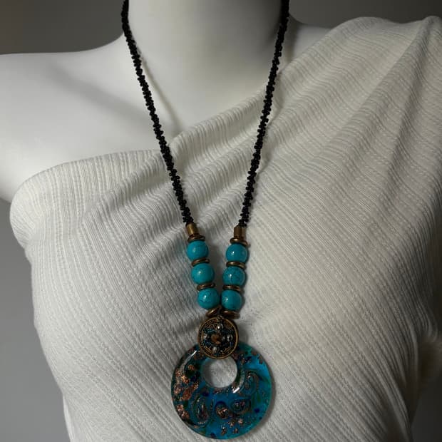 Vintage Turquoise Statement Necklace