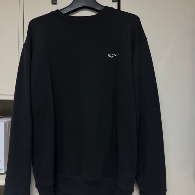 [5] 네이더스 기본 로고 맨투맨 블랙