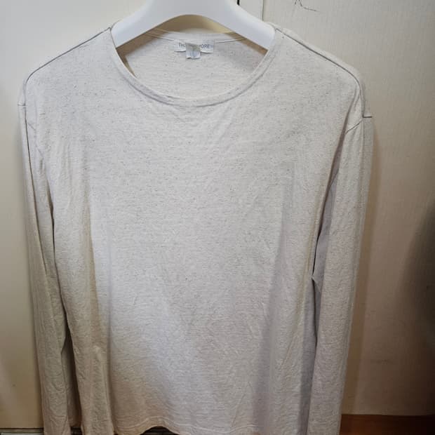 100 L) 토마스모어 보트넥 유넥 긴팔티 오트밀