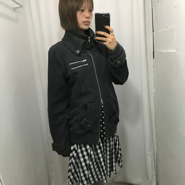 No. 차콜 집업 코디 Set