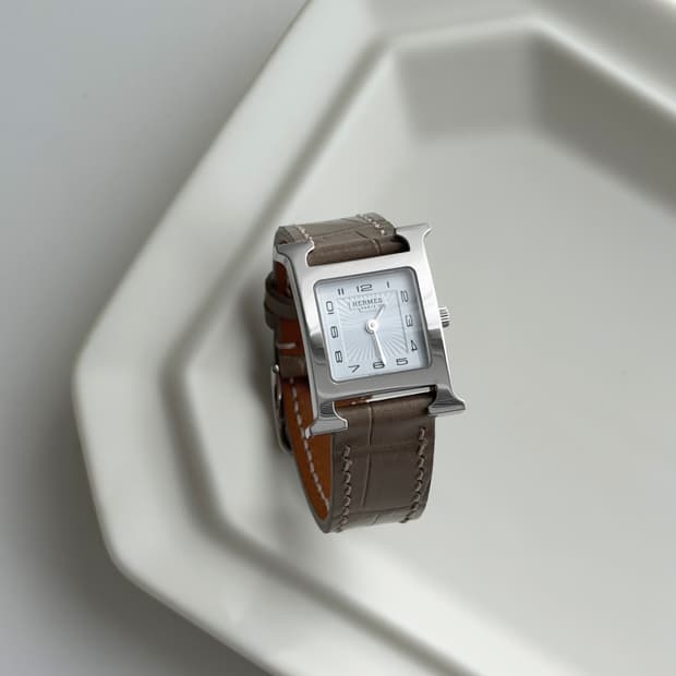 에르메스 H아워 시계 PM사이즈