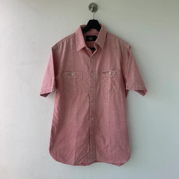 RRL 스트라이프 워크 셔츠 S