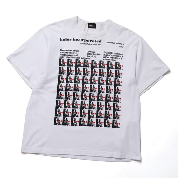 컬러 Kolor Logo Printing T-shirt 

