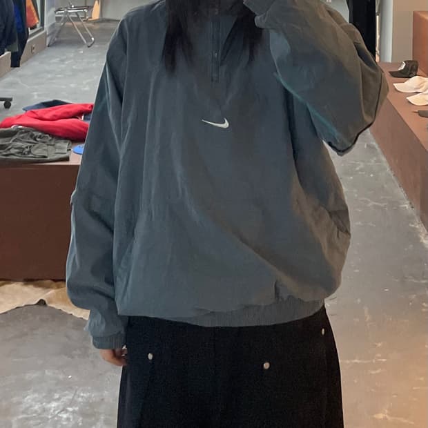 나이키 스우시 윈드러너 올드스쿨 반집업 자켓 H2319