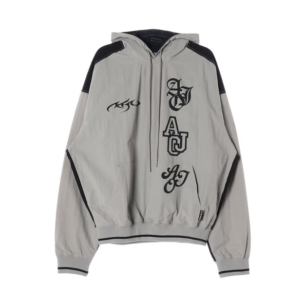 Total Logo Nylon Hoodie [LIGHT GREY]