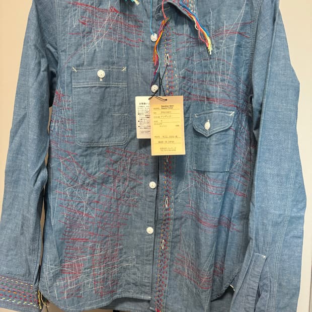 제라도 jelado smoker 샴브레이 셔츠 히피 피니쉬 S