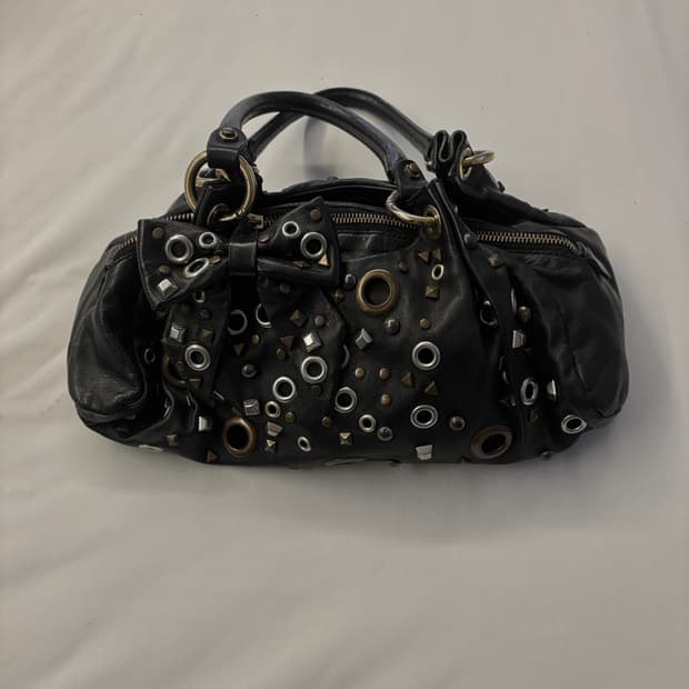 Moschino studded shoulder bag