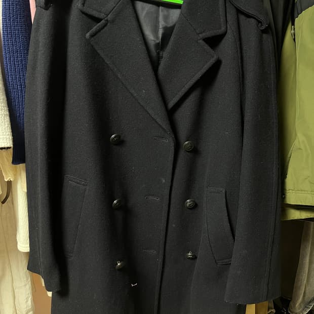 Gloverall 네이비 피코트 더블코트