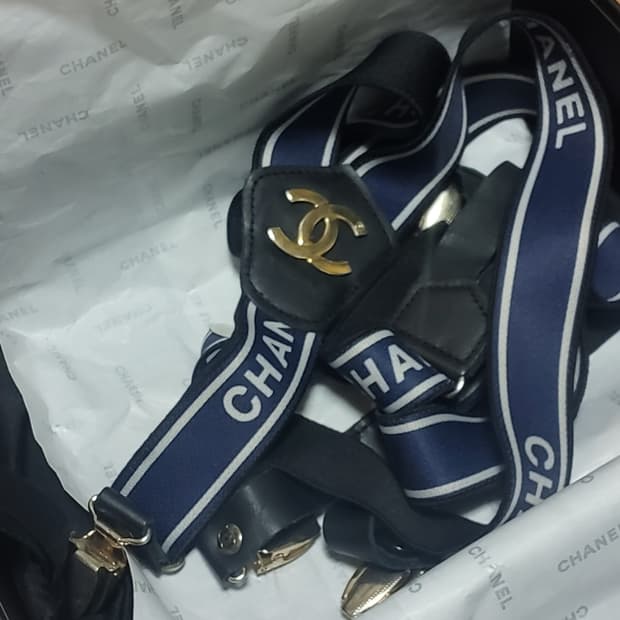 샤넬 서스펜더 멜빵 