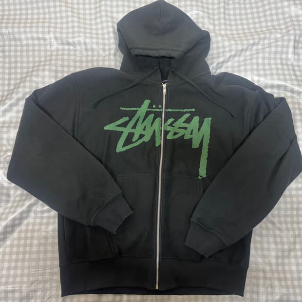 [XL] 스투시 비너스 후드집업 블랙