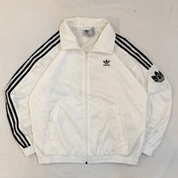 아디다스 파이어버드 락업 트랙탑 바람막이 화이트