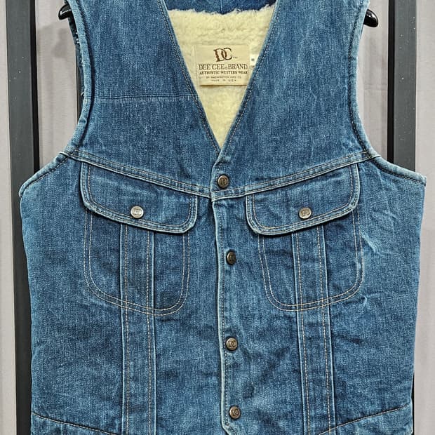 MADE IN U.S.A DC Dee Cee 데님 쉐르파 베스트 M