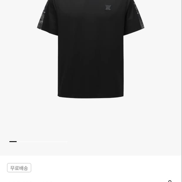 110) 어뉴 카모플라쥬 반팔티셔츠 블랙 골프웨어