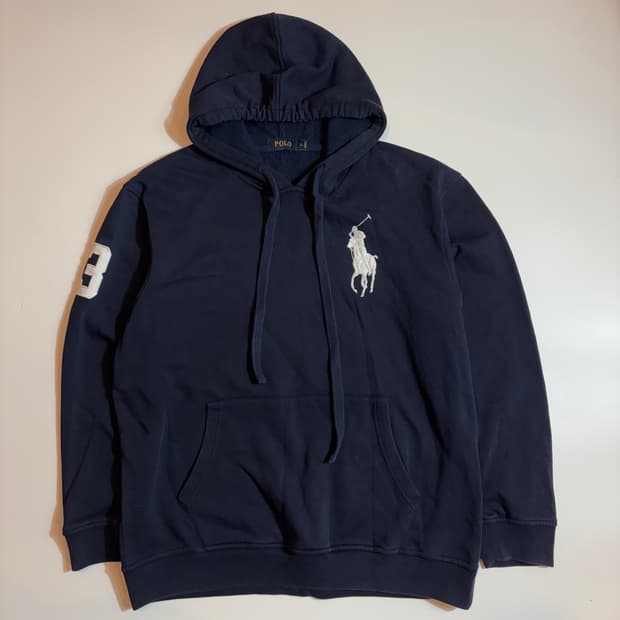 폴로 랄프로렌 빅포니 네이비 후드티