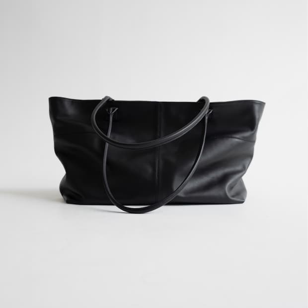 구매합니다! LES Lin leather tote bag (Black)