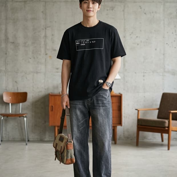 유니클로 UT 메탈기어솔리드 25주년 반팔 티셔츠 블랙