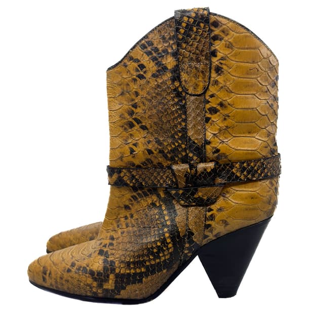 Isabel Marant Python Western Boots/ 38