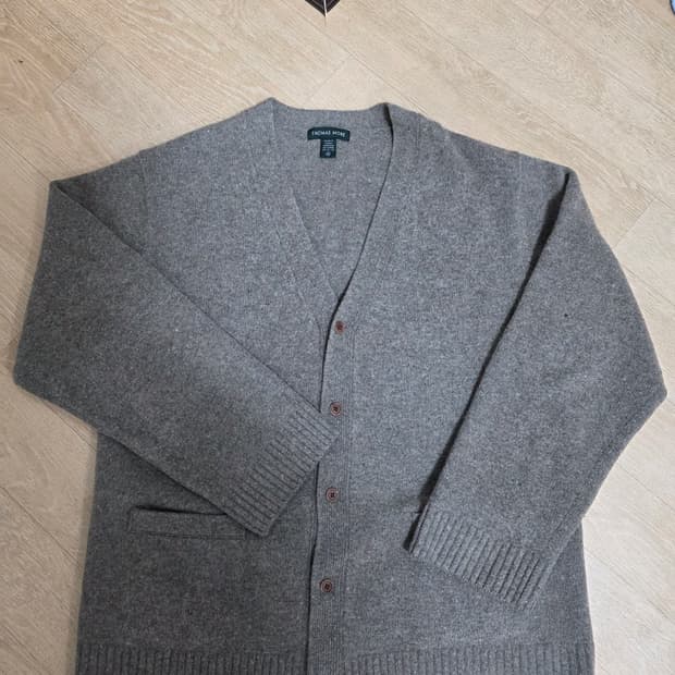 토마스모어 브이넥 램스울 가디건 M