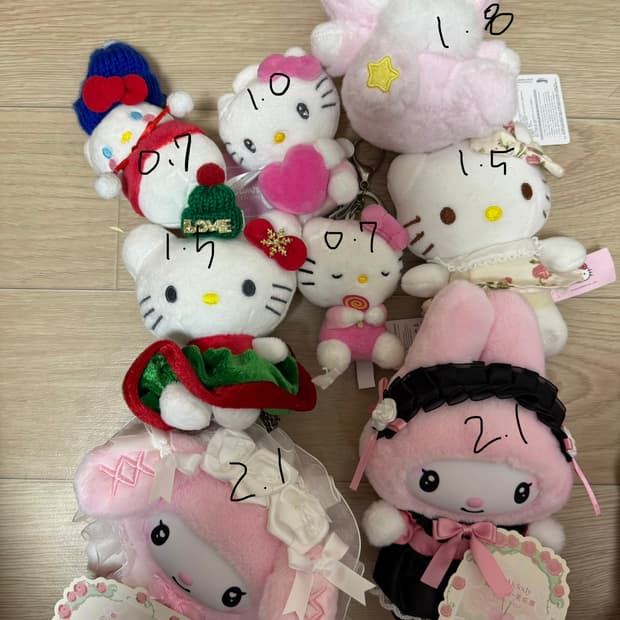 산리오 인형 낱개세트