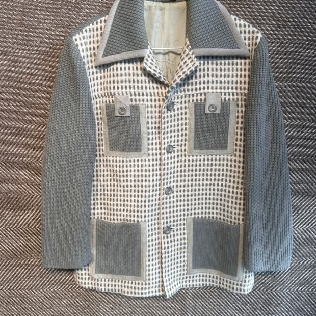 70s  피에르가르뎅 사메디 디망쉬 해체주의 재킷