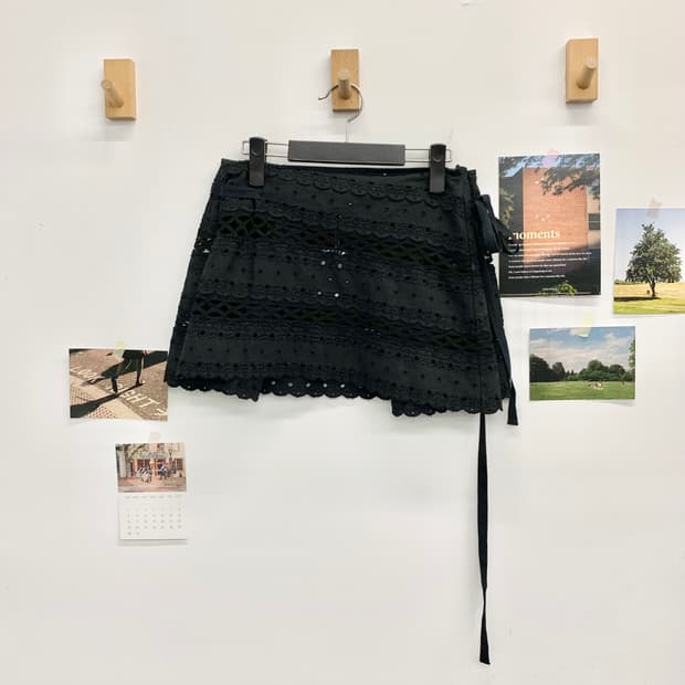 꼼데가르송 트리콧 랩 스커트 