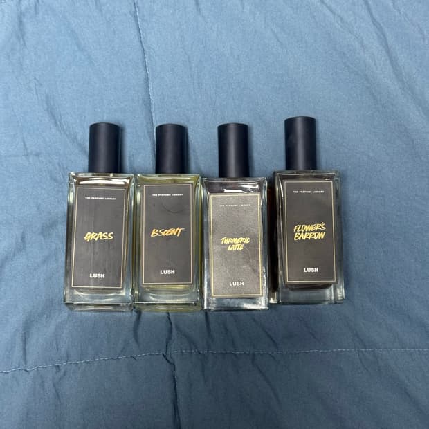 러쉬 향수 일괄 판매합니다 (그래쓰, 비 센트, 플라워스 배로우)