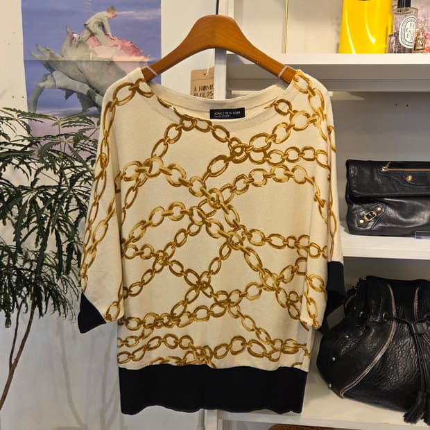 JONES NEWYORK 존스뉴욕 니트 반팔티