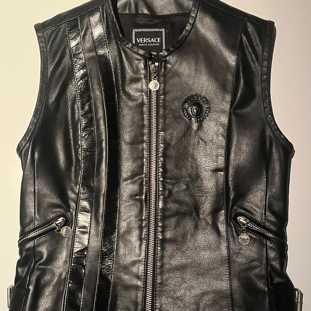 Versace Leather Vest 