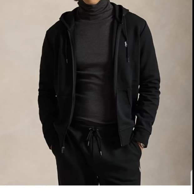 폴로 랄프로렌 네이비 후드 집업 100